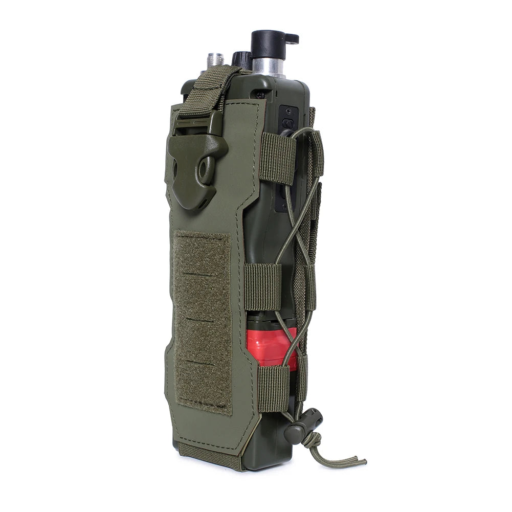 Multifunctional Molle Water Bottle Bag Drawstring Bottle Pouch for Outdoor Travel Camping Hiking Hunting Climbing