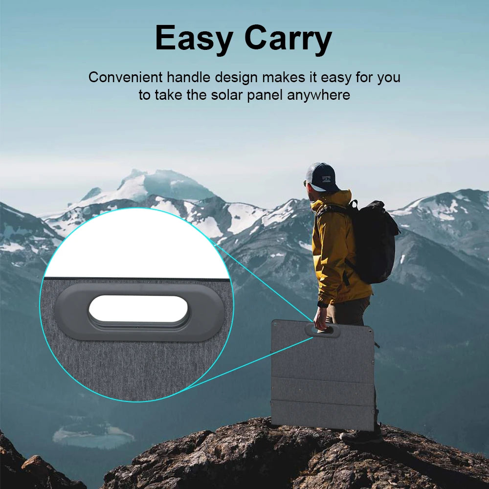 Ctolity 100W 200W Solar Panel For Camping ETFE Flexible Foldable Solar Generator Portable kit panel solar 12V-18V Waterproof