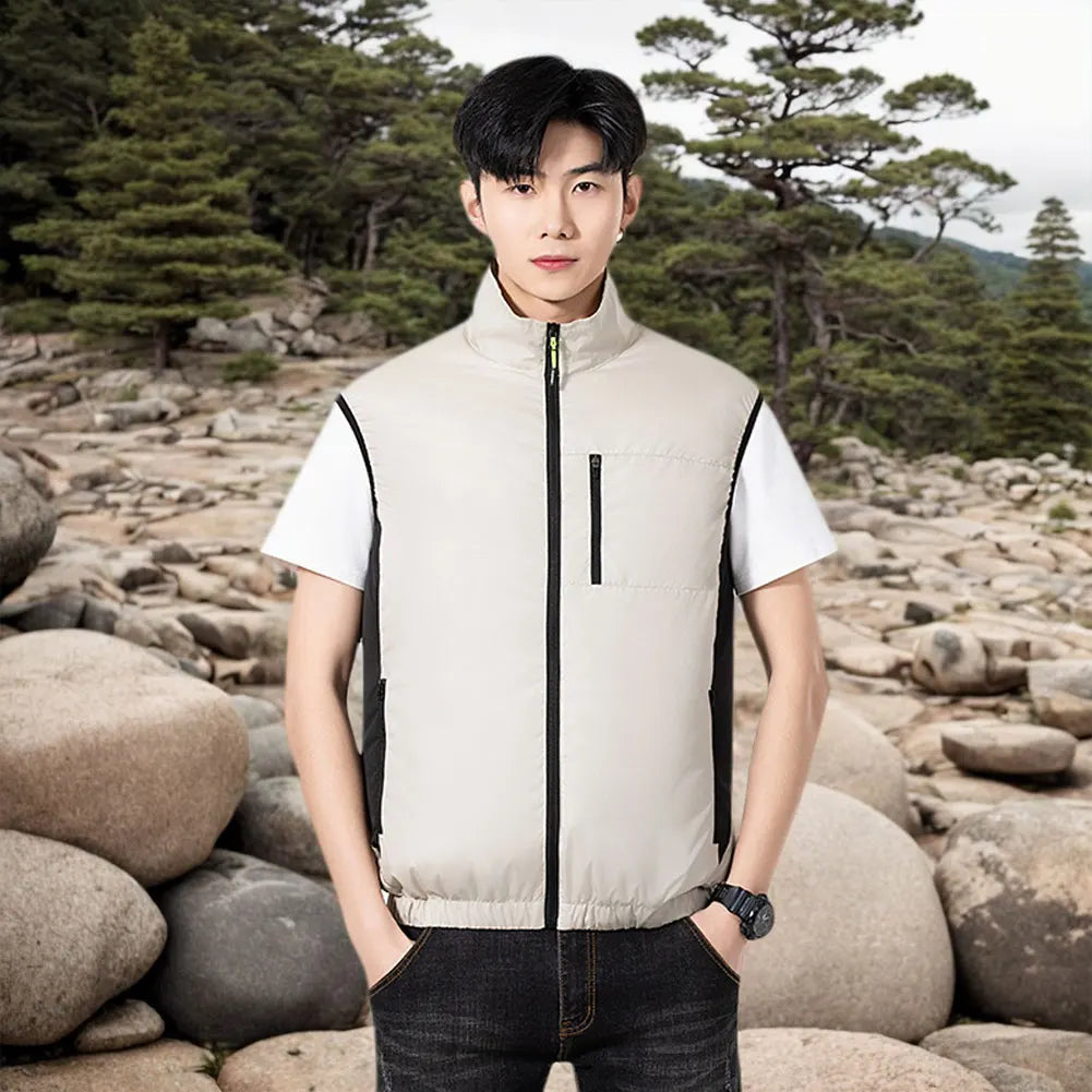 Summer Cooling Vest for Men Women Cooling Work Clothes Hiking Clothes for High Temperature Work Fishing Vest