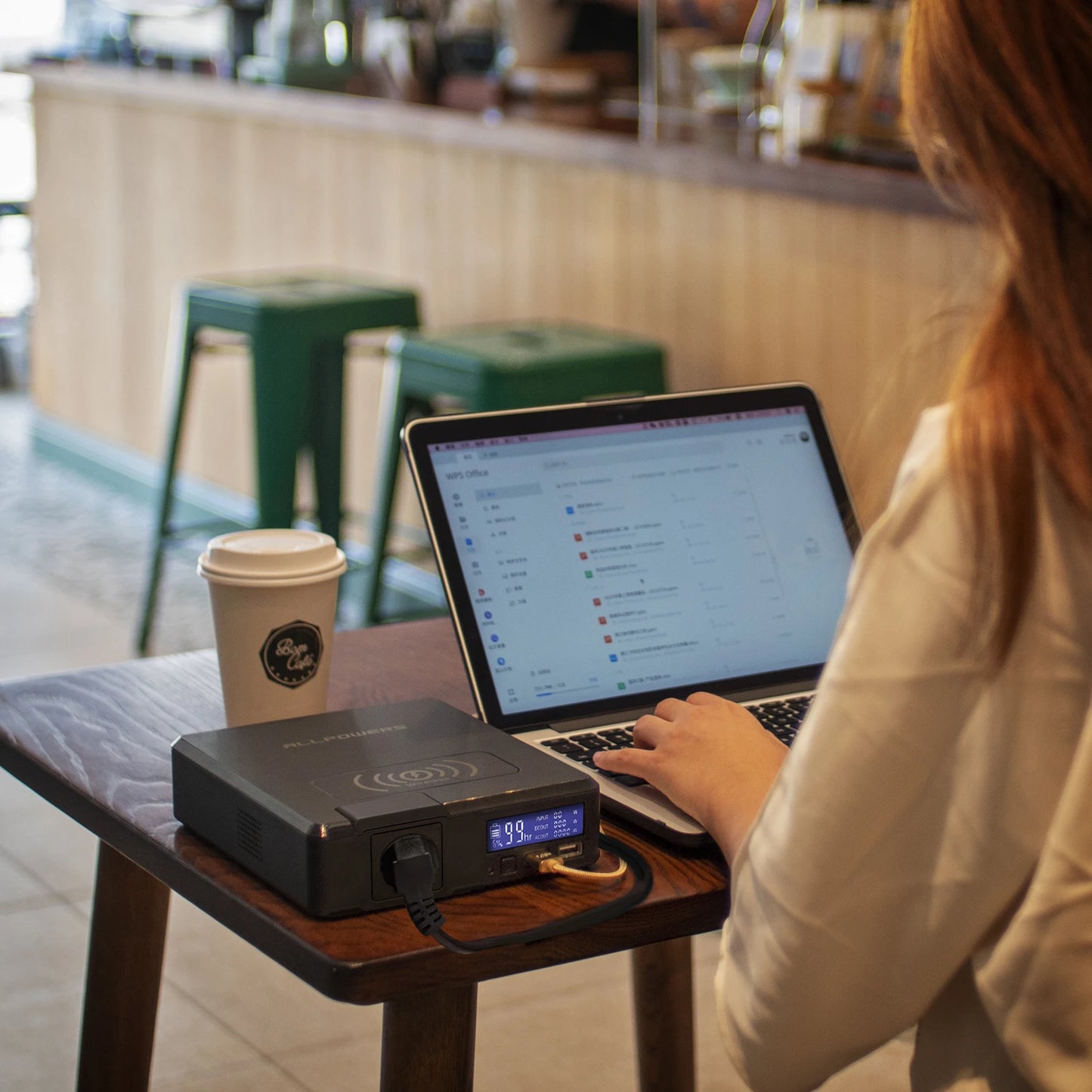 ALLPOWERS Solar Powerbank 154Wh 41600mAh  External Battery Charger Powerstation 200W Portable Generator Emergency Backup Power