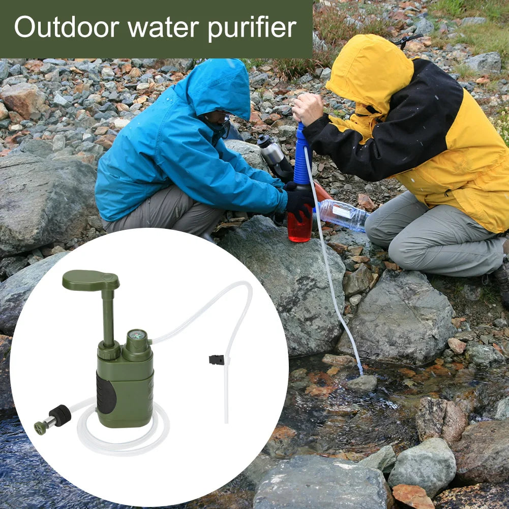 Outdoor Water Filter Excellent Filtering Function Durable Traveling Emergency Supplies For Camping Survival Water Filter System