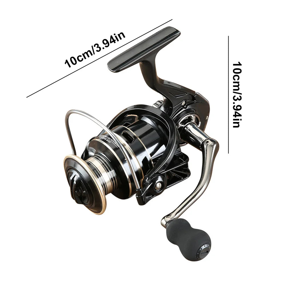 Spinning Reel Max Drag 8KG All-Metal Fishing Reel  Fishing Coil Wheel Metal Spool Handle Fishing Tackle Fishing Accessories