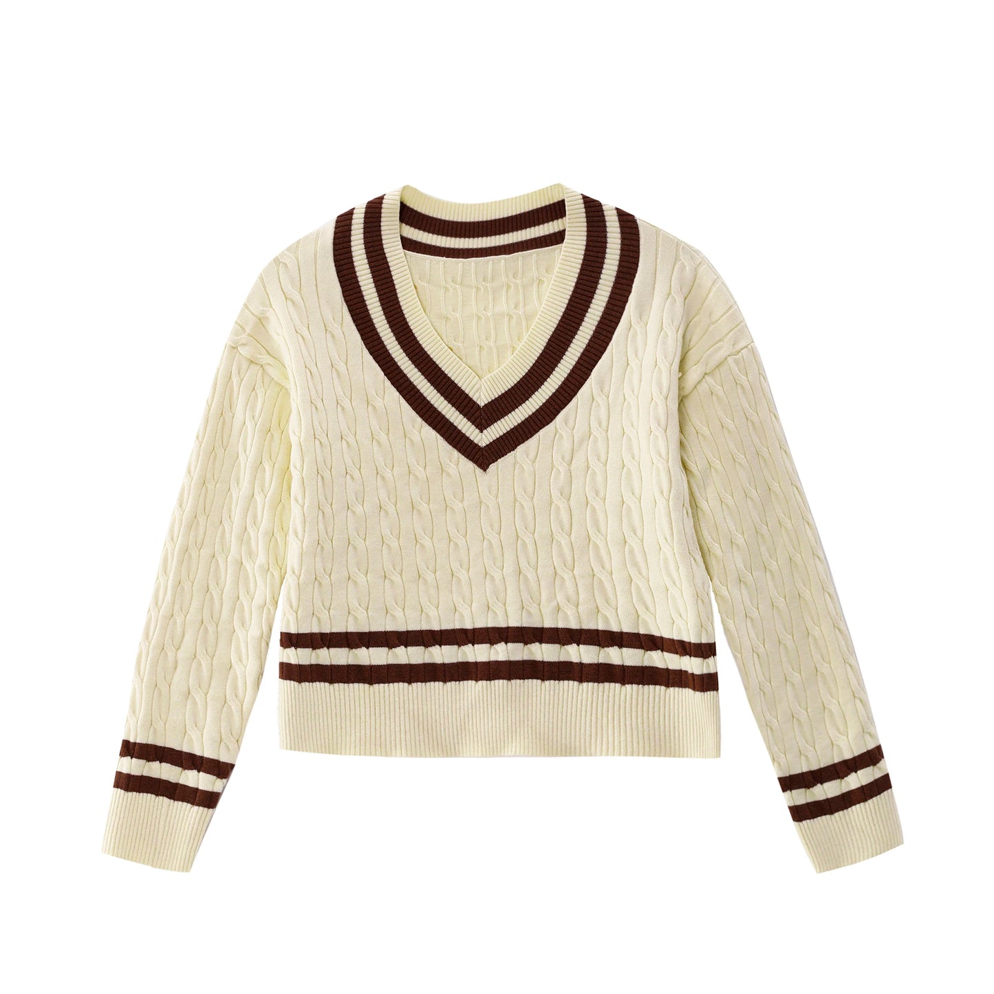 AP Women 2026 Autumn and Winter Knitting Patchwork Sweater Mock Neck Modal Shirt Stretch Skirt Leather Skirt