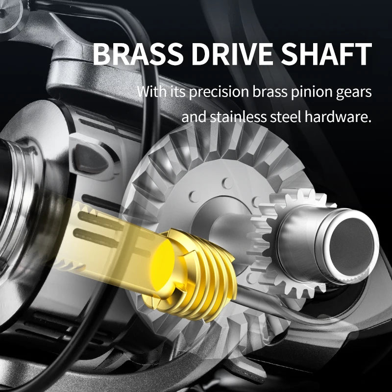 Rooblinos VX Ultralight Max Drag Fishing Reel Fishing Wheel Handle Trolling Carp Fishing Reel for Saltwater or Freshwater Fish