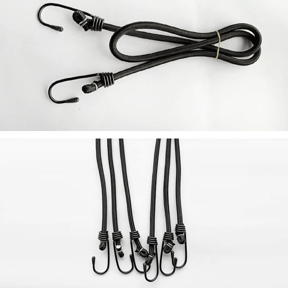 10Pcs Bungee Cords with Hooks Includes 30cm 60cm 100cm Outdoor Elastic Bungee Straps Bungee Rope for Bikes Camping Outdoors