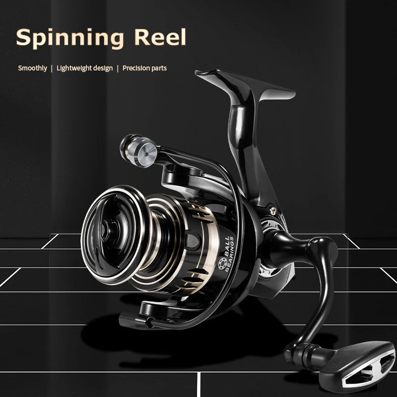 MG Spinning Reels Ultralight Metal 5.2:1 Gear Ratio 1000-7000 Saltwater or Freshwater 10kg Max Drag Fishing reels