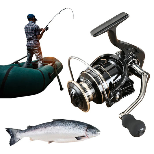 Spinning Reel Max Drag 8KG All-Metal Fishing Reel  Fishing Coil Wheel Metal Spool Handle Fishing Tackle Fishing Accessories