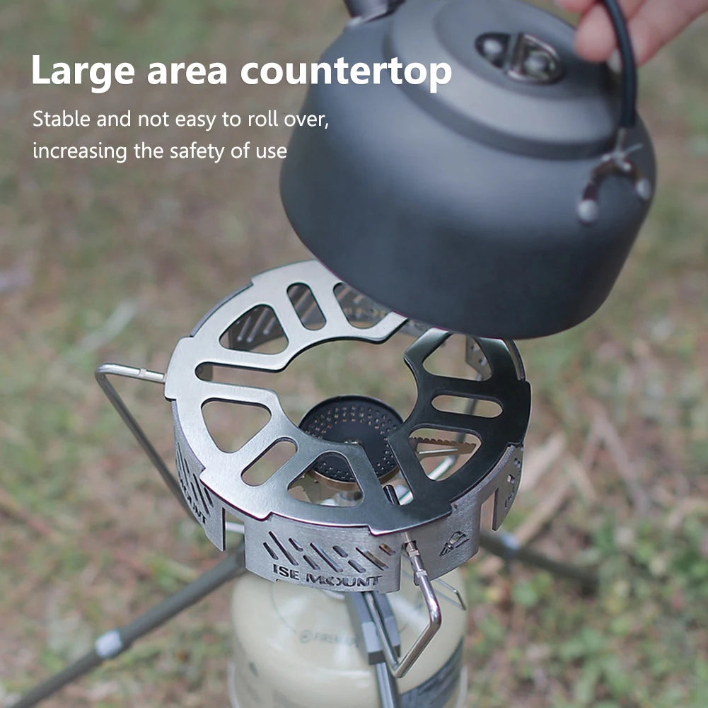 Outdoor Stove Windshield Portable Camping Stove Windproof Ring High-temperature Resistant Camping Picnic Cooking Supplies