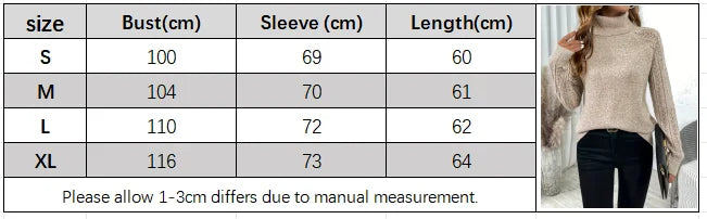 Autumn and Winter New Fashion Woman Sweater High-neck Long-sleeved Openwork Knit Jacket Women's Clothing Tops