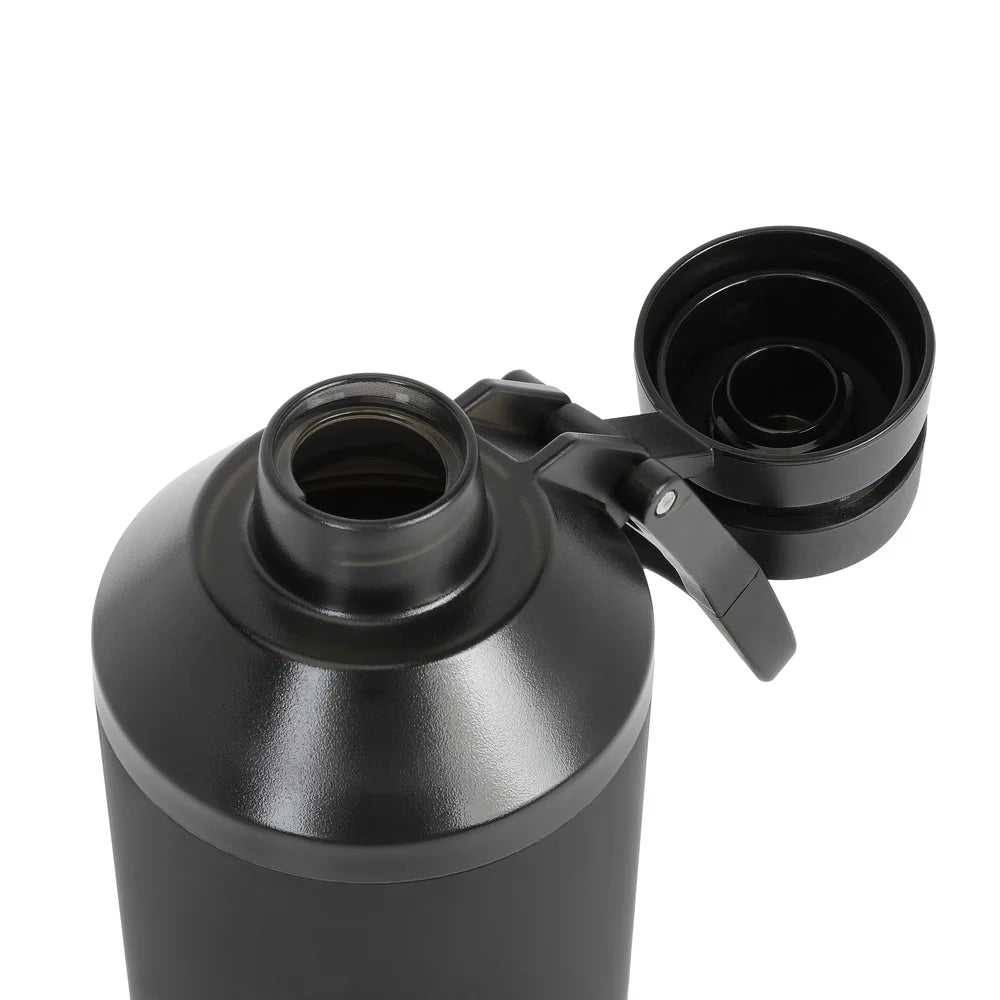 24 oz Triple-Walled Stainless Steel Water Bottle Leakproof Chug Lid Silicone Boot Carabiner Clip Perfect Camping Hiking Sports