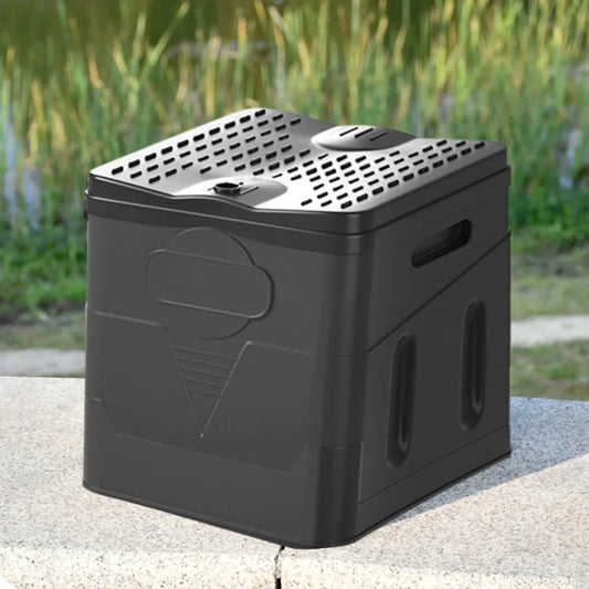 Car Toilet Bucket Portable Outdoor Folding Toilet Strong Bearing Capacity Reusable Trash Can for Camping Hiking Trips Beach