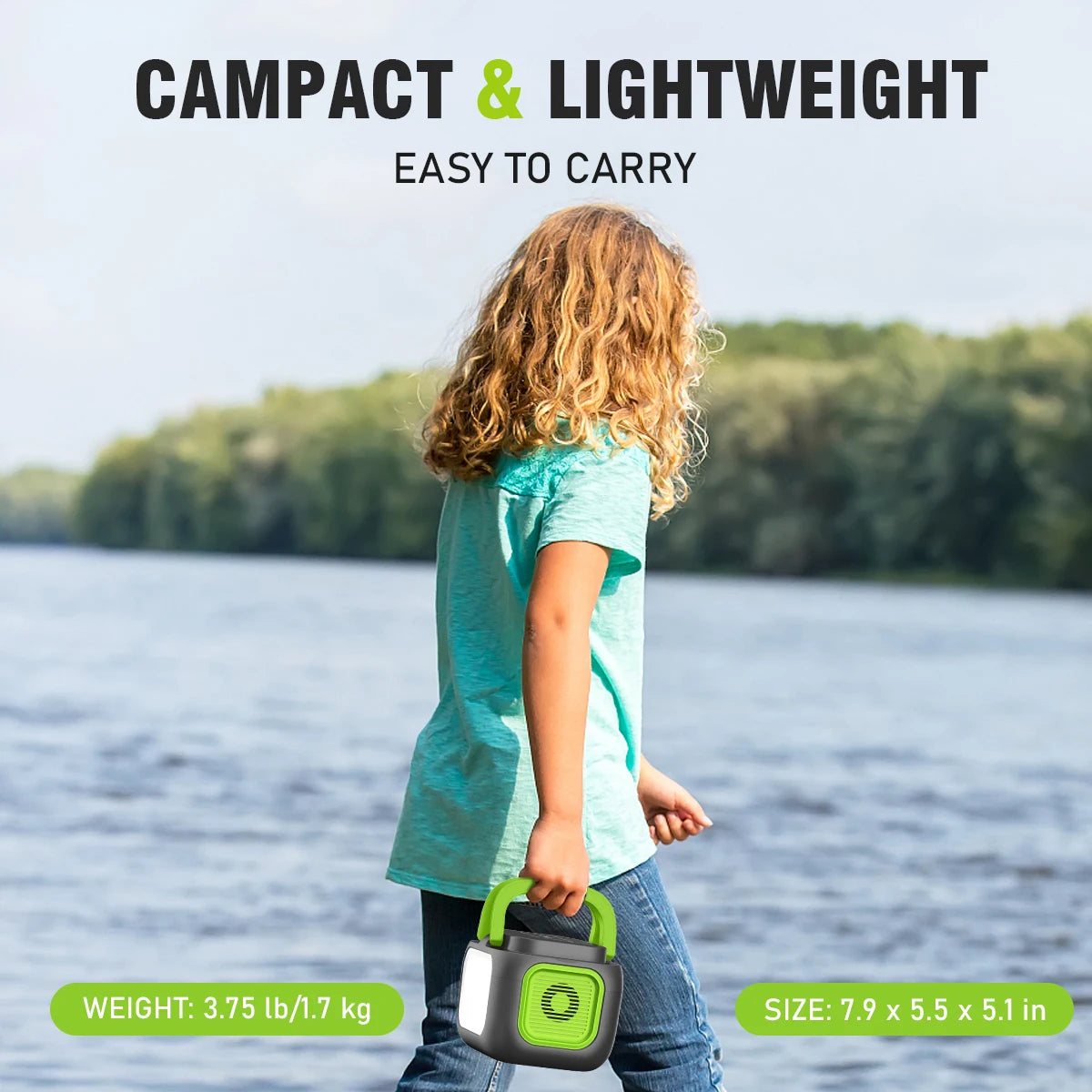 200W Portable Power Station 155Wh Solar Generator 42000mAh Power Bank with AC Outlet 110V, DC, USB QC3.0 for Outdoor Camping RV