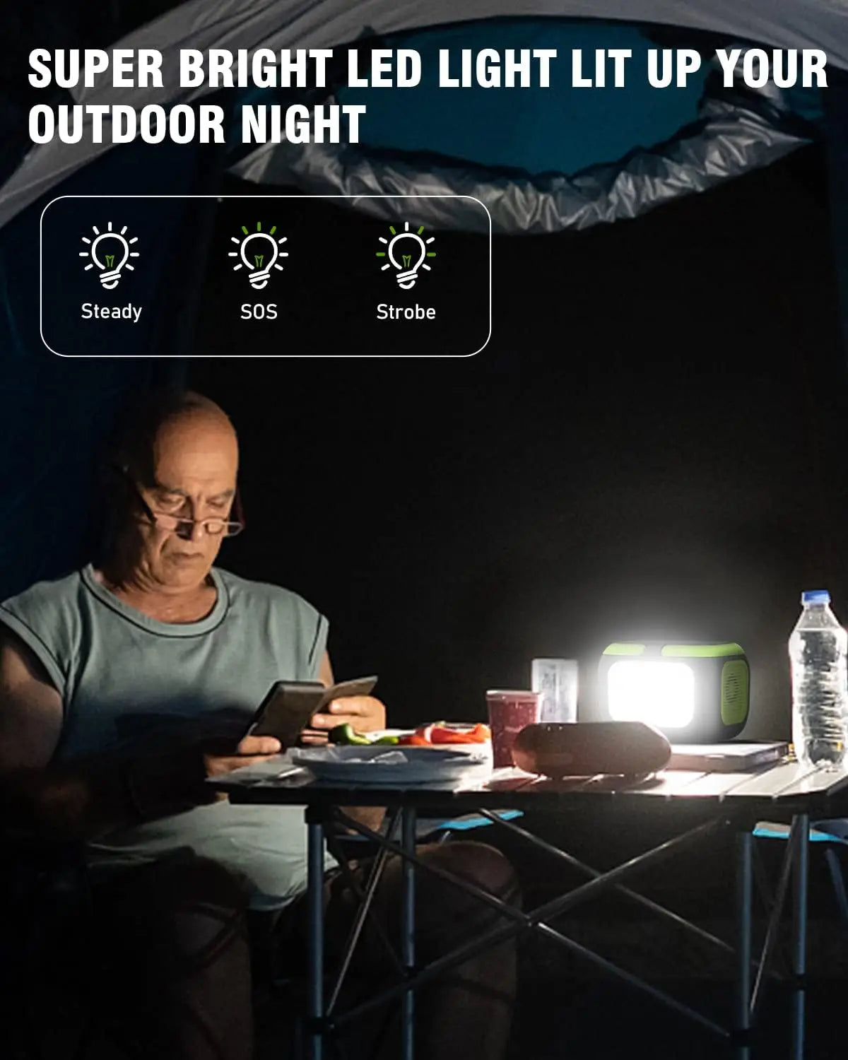 200W Portable Power Station 155Wh Solar Generator 42000mAh Power Bank with AC Outlet 110V, DC, USB QC3.0 for Outdoor Camping RV