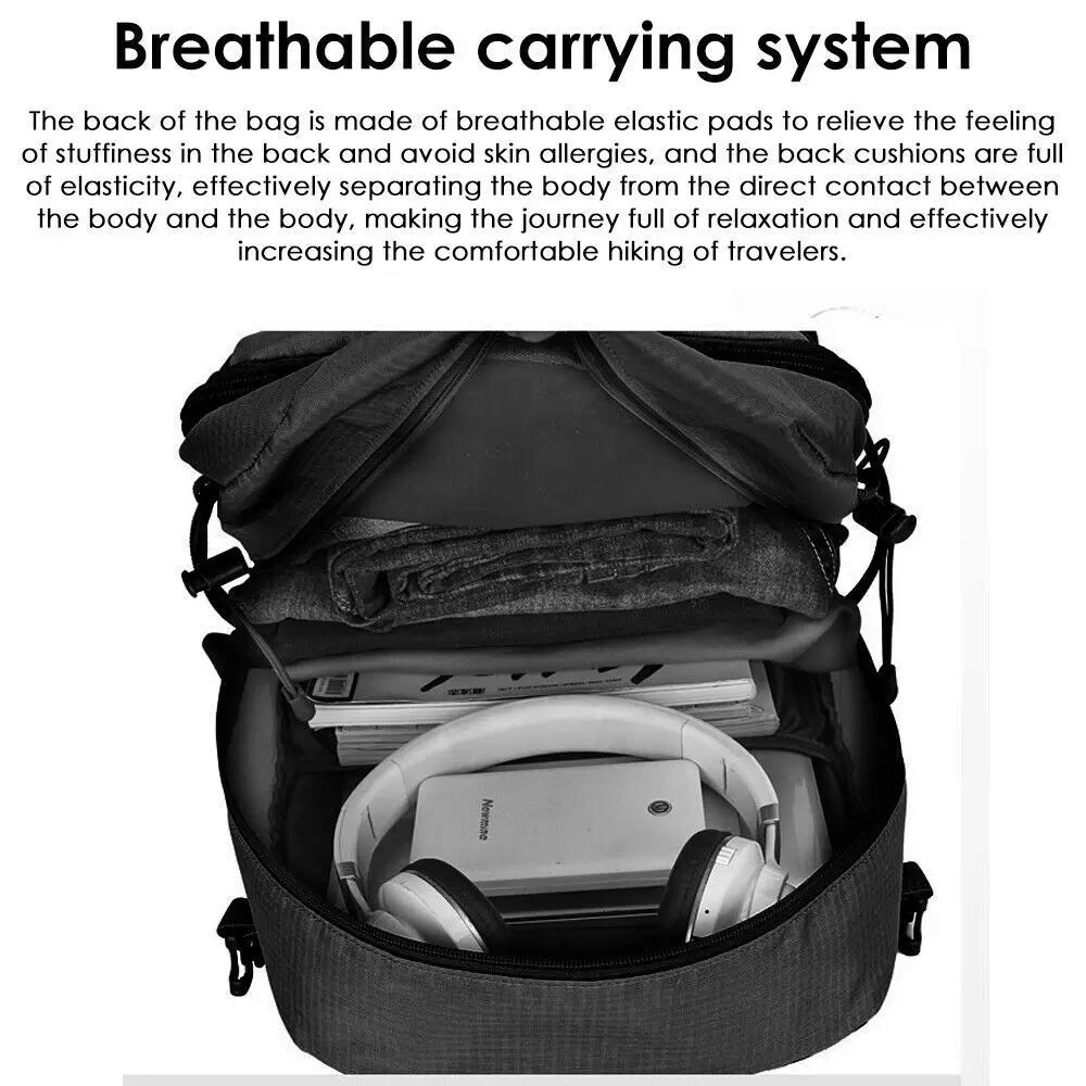 60L Outdoor Travel Hiking Camping Backpack Rucksack Trekking Bag Pack