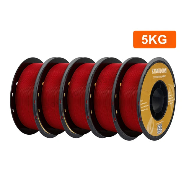 KINGROON PETG 3D Printer Filament 1.75mm 5KG 10KG Mix Color 3D Printing Material 1kg/roll  petg Plastic For FDM 3dprinter