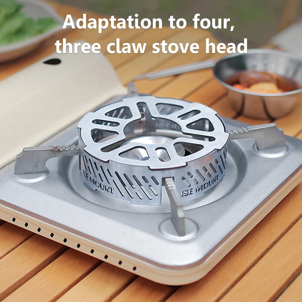 Outdoor Stove Windshield Portable Camping Stove Windproof Ring High-temperature Resistant Camping Picnic Cooking Supplies