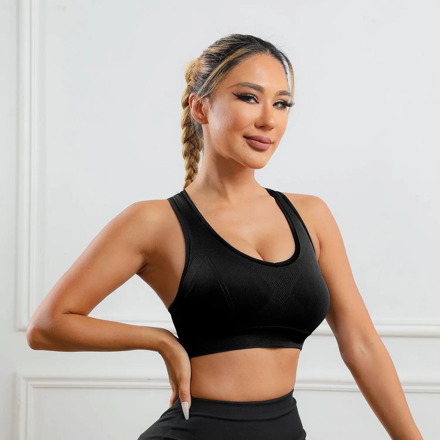 2025 Summer New Women's Yoga Vest with Chest Cushion Detachable Shockproof Comfortable Elastic Vest