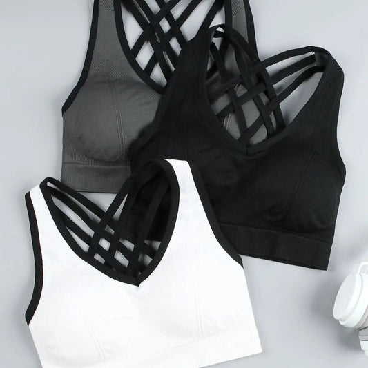 2025 Summer New Women's Yoga Vest with Chest Cushion Detachable Shockproof Comfortable Elastic Vest