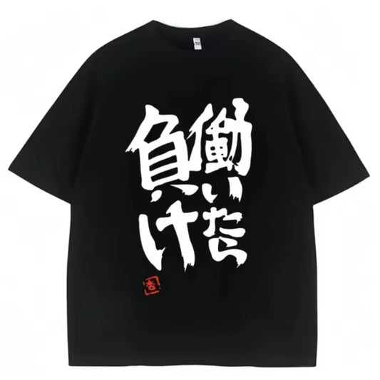100% Cotton Anime Futaba Anzu Same Print T Shirt Chinese Word Cosplay Style T Shirts Fashion Summer Women Tees Streetwear