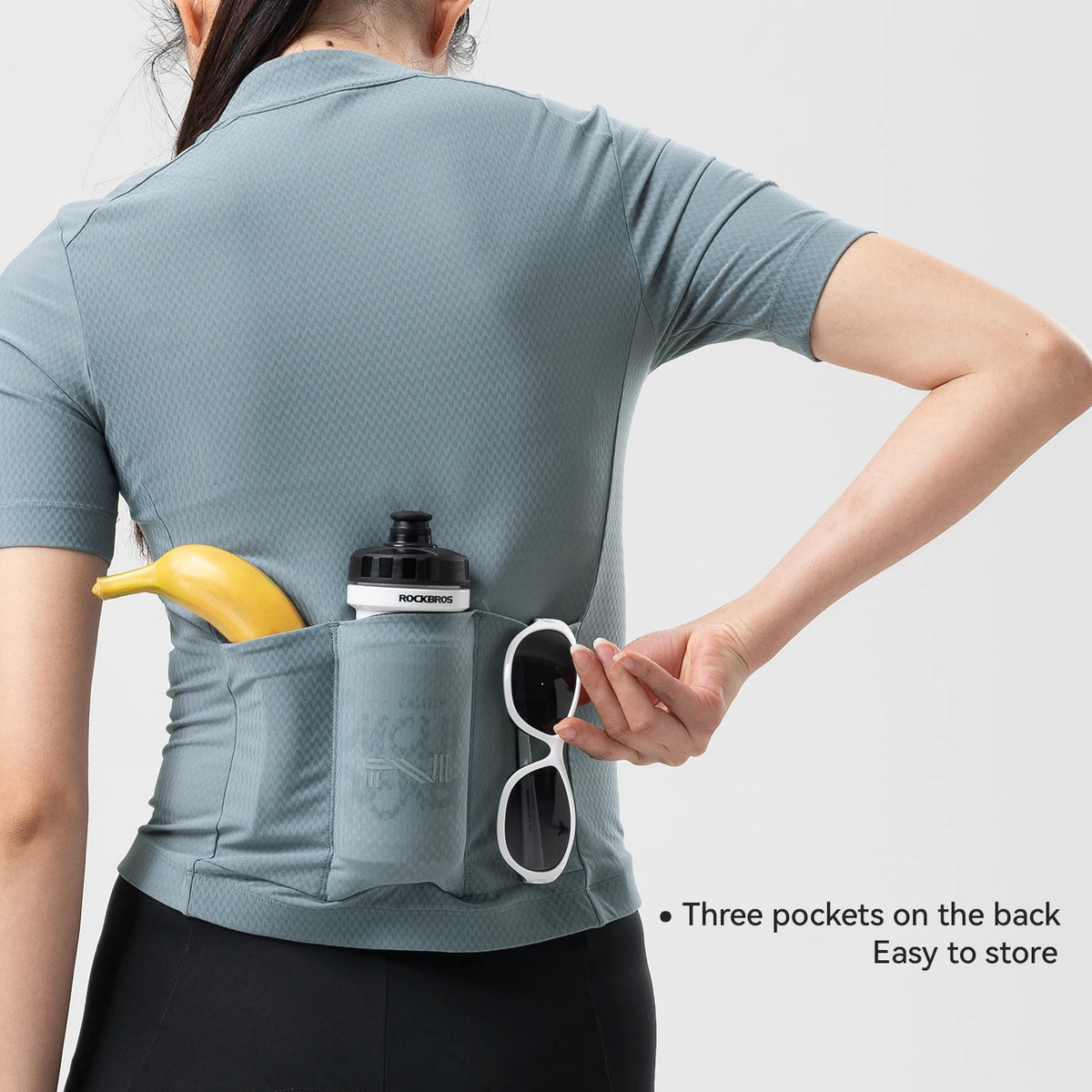 ROCKBROS TVI Women Summer Cycling Jersey Breathable Quick Dry Cycling Jacket Moisture Wicking Top For Cycling Commuting Outdoor
