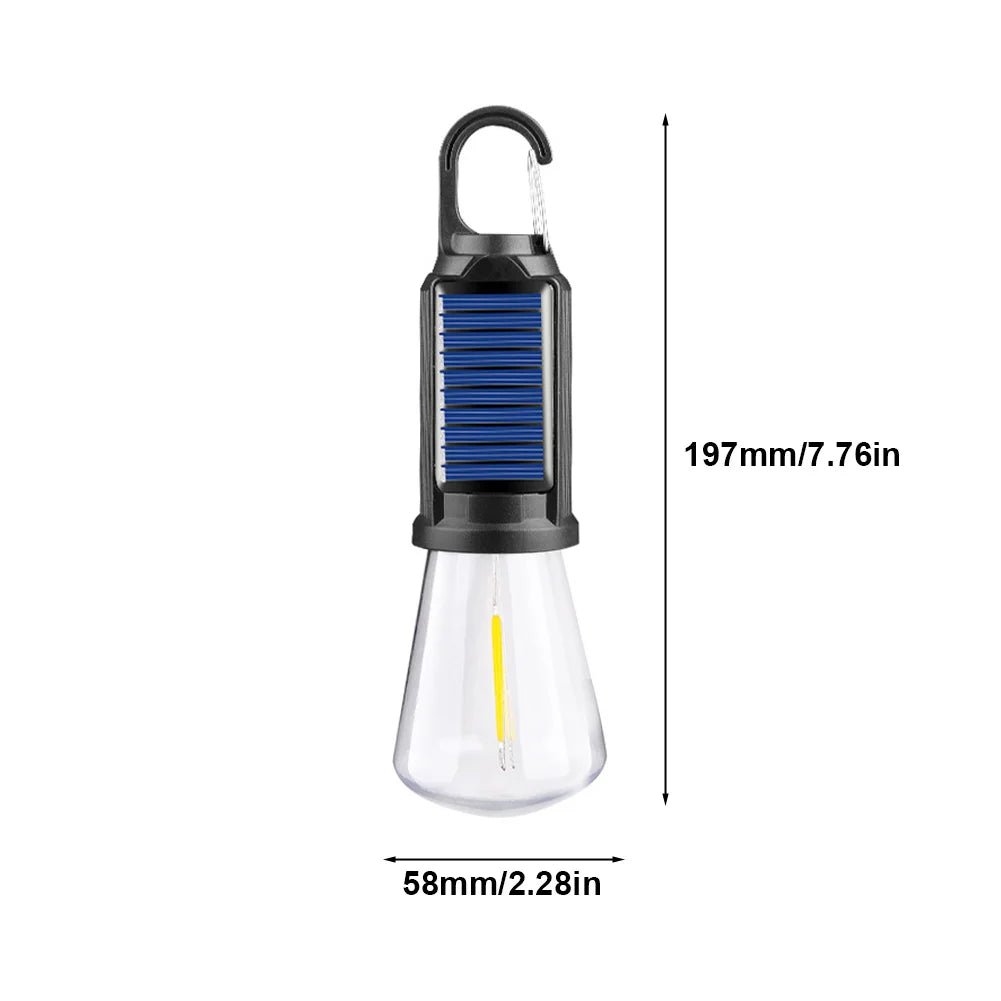2-5PCS Solar Powered LED Lighting Lantern USB Charging Outdoor Tent Light Waterproof BBQ Atmosphere Light for Outdoor Camping