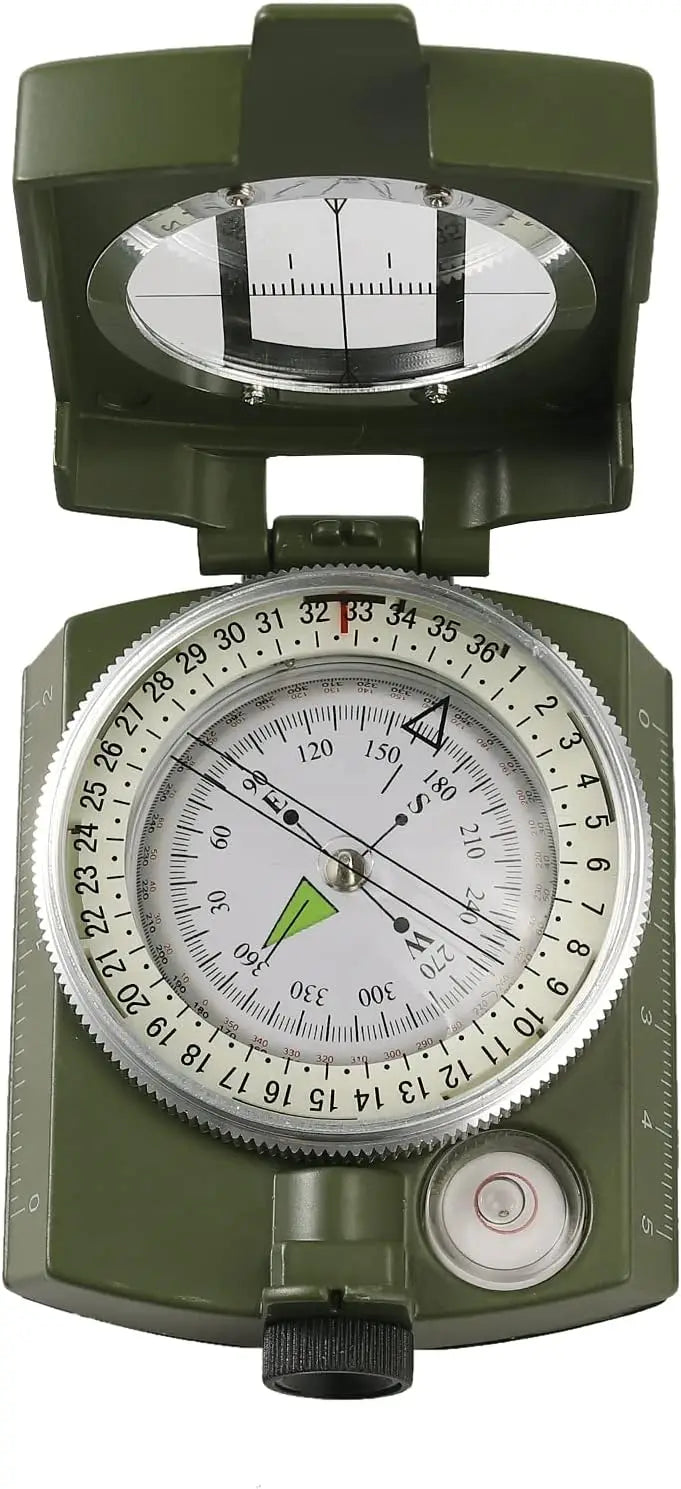 VINTEAM Compass, Military, Waterproof, Sighting, Bubble Levels, Carrying Bag, for Hiking, Camping, Climbing, Biking.