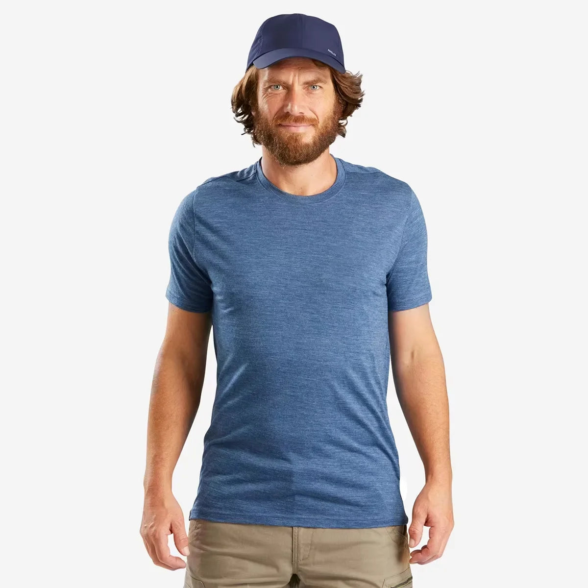 Superfine Merino Wool T Shirt Men Base Layer Merino Shirt Wicking Breathable Quick Dry Anti-Odor No-itch Big USA Size