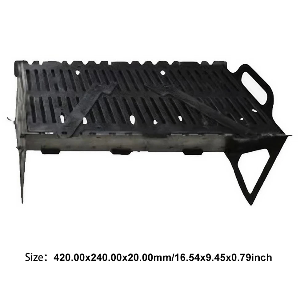 Stainless Steel Compact Charcoal Grill Foldable Small Camping Grills Charcoal Barbecue Picnic Grill Outdoor Camping Equipment