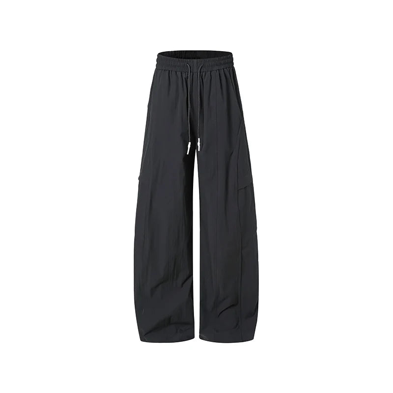 Women's Trendy Street Style Cargo Pants Fashion Oversized Pocket High Waist Baggy Pant Women Hip Hop Straight New Trousers Pink