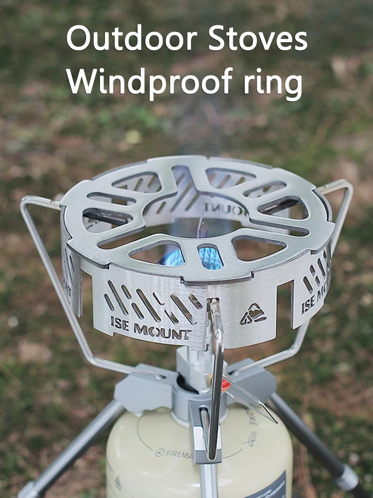 Outdoor Stove Windshield Portable Camping Stove Windproof Ring High-temperature Resistant Camping Picnic Cooking Supplies