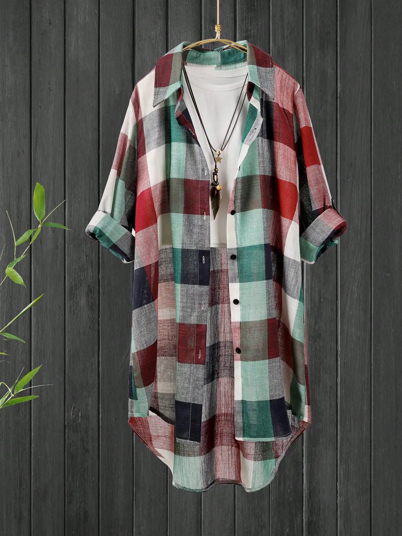 Women's Plaid Shirt Chic Women Blouse Elegant and Youth Women's Blouses New In External Clothes Korean Style
