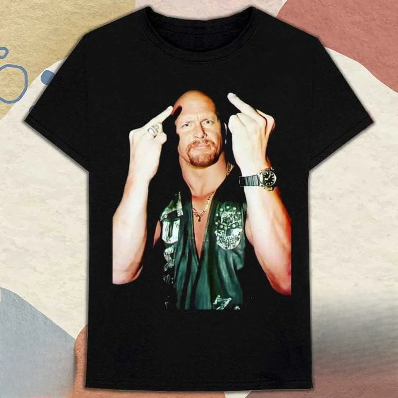 New Stone Cold Steve Austin T-Shirt Premium Fan Gift Comfortable Athletic Fit Wrestling Tee Unisex Crew Neck T Shirt