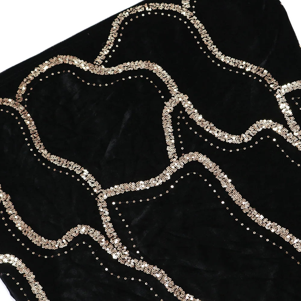 XTOCEAN Floral Sequined Strapless Maxi Dresses for Women Sleeveless Off the Shoulder Sexy Birthday Party Evening Long Dress 2025