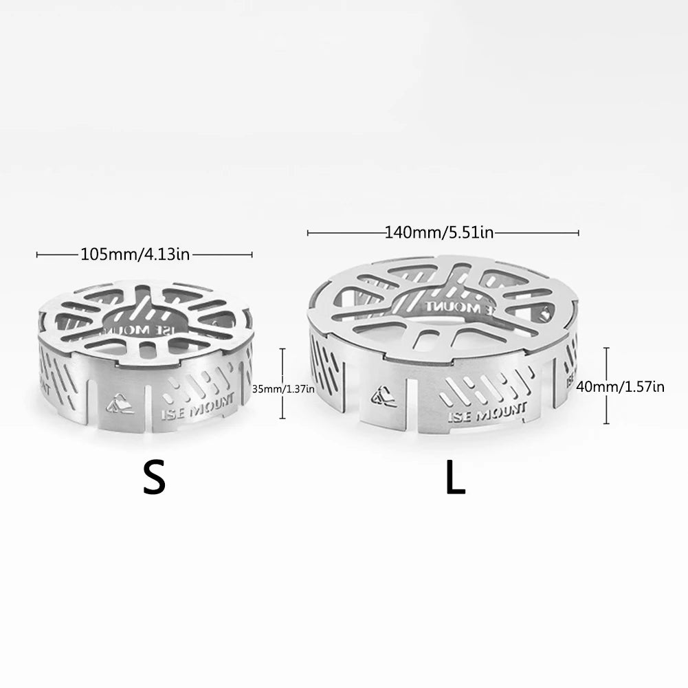 Outdoor Stove Windshield Portable Camping Stove Windproof Ring High-temperature Resistant Camping Picnic Cooking Supplies