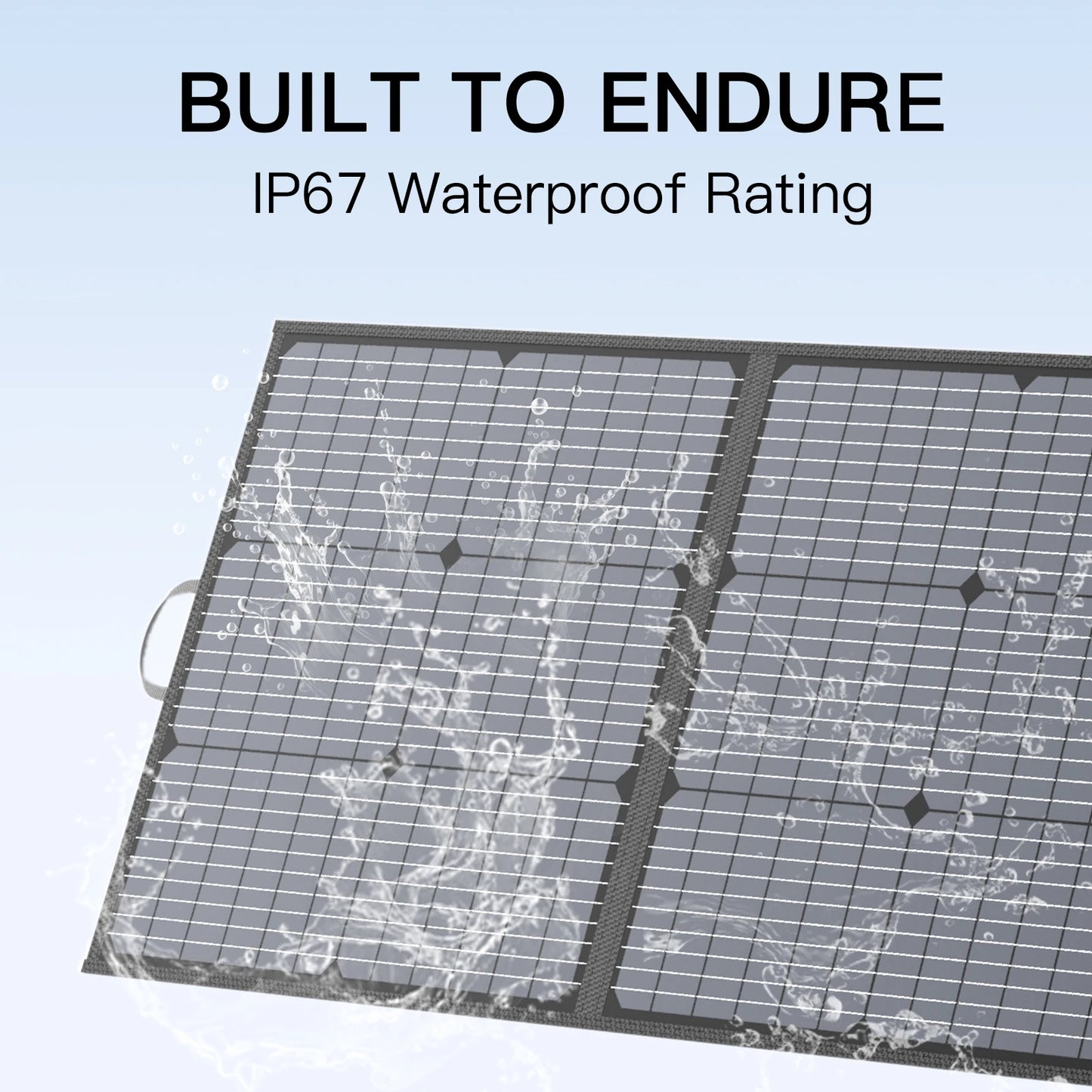 MHPOWOS 110W Portable Solar Panel,Camping Essentials,Foldable Solar Charger for Power Station,20V Output with Kickstands for RV