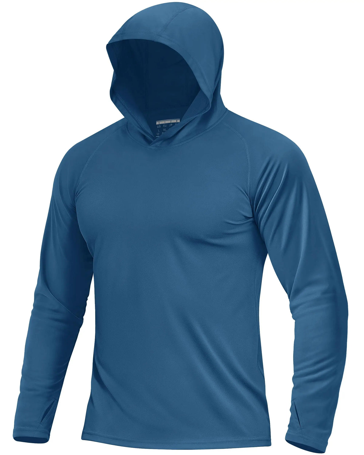 Men's UPF 50+ Sun Protection Hoodie Shirt Long Sleeve Quick Dry Fishing Shirt Lightweight Outdoor Hiking Workout T-Shirt