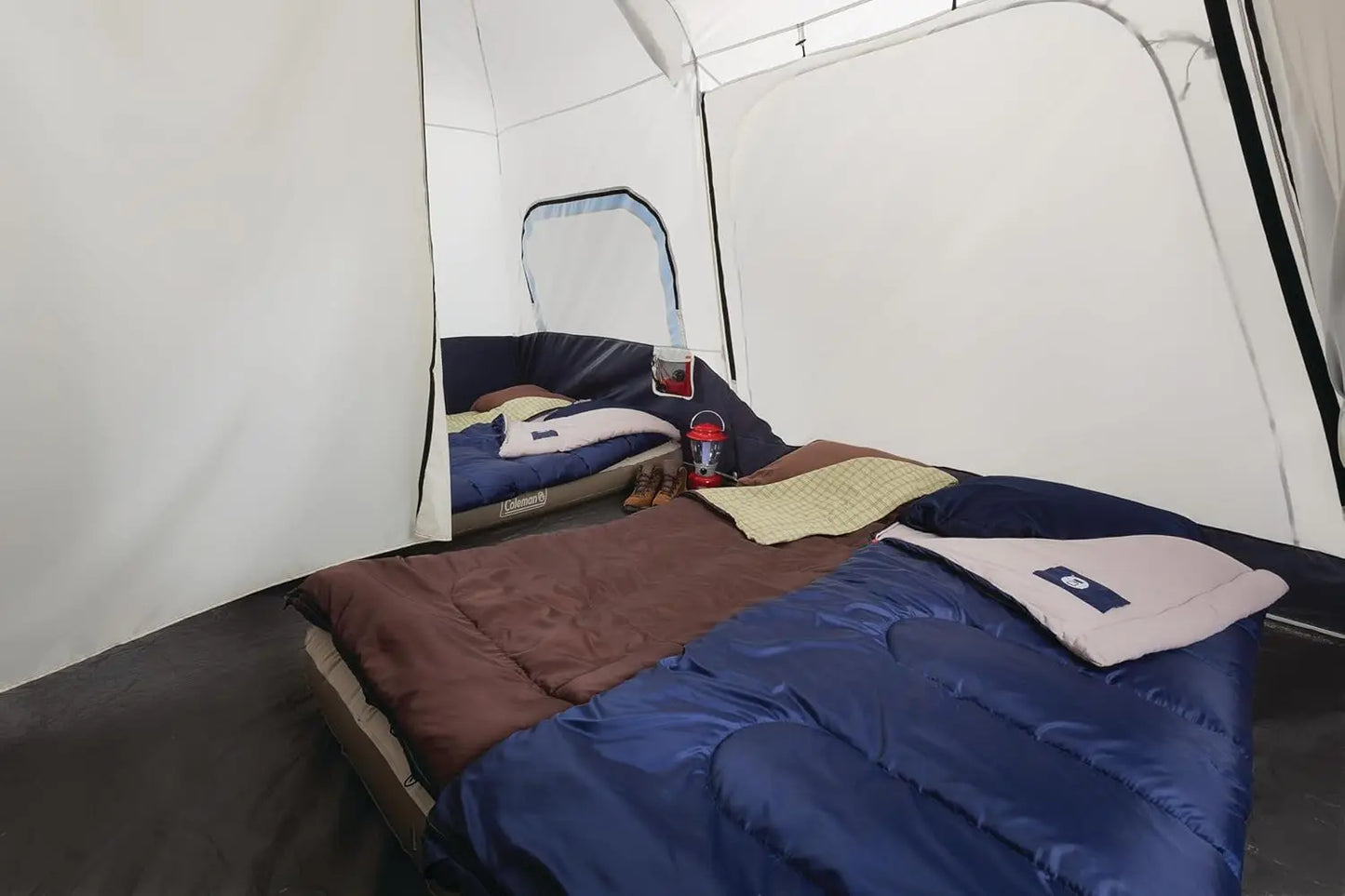 Instant Camping Tent with 1-Minute Setup, Large Family Tent with Pre-Attached Poles, Air Vent, & Carry Bag, Sets Up in About