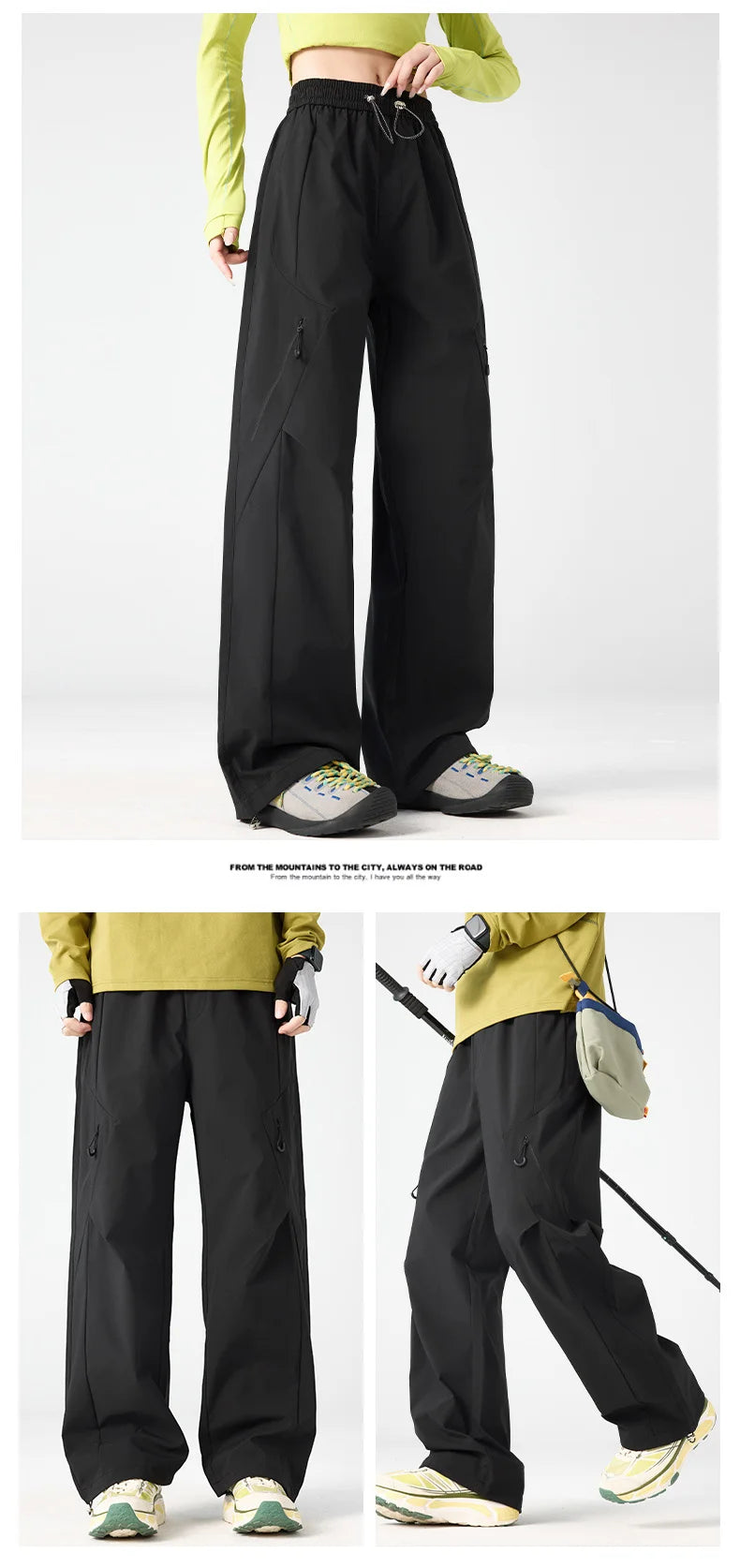 Summer Couple's Outdoor Commuting Functional Cool, Dry, Comfortable, Skin-Friendly, Breathable, Water-Repellent Casual Pants