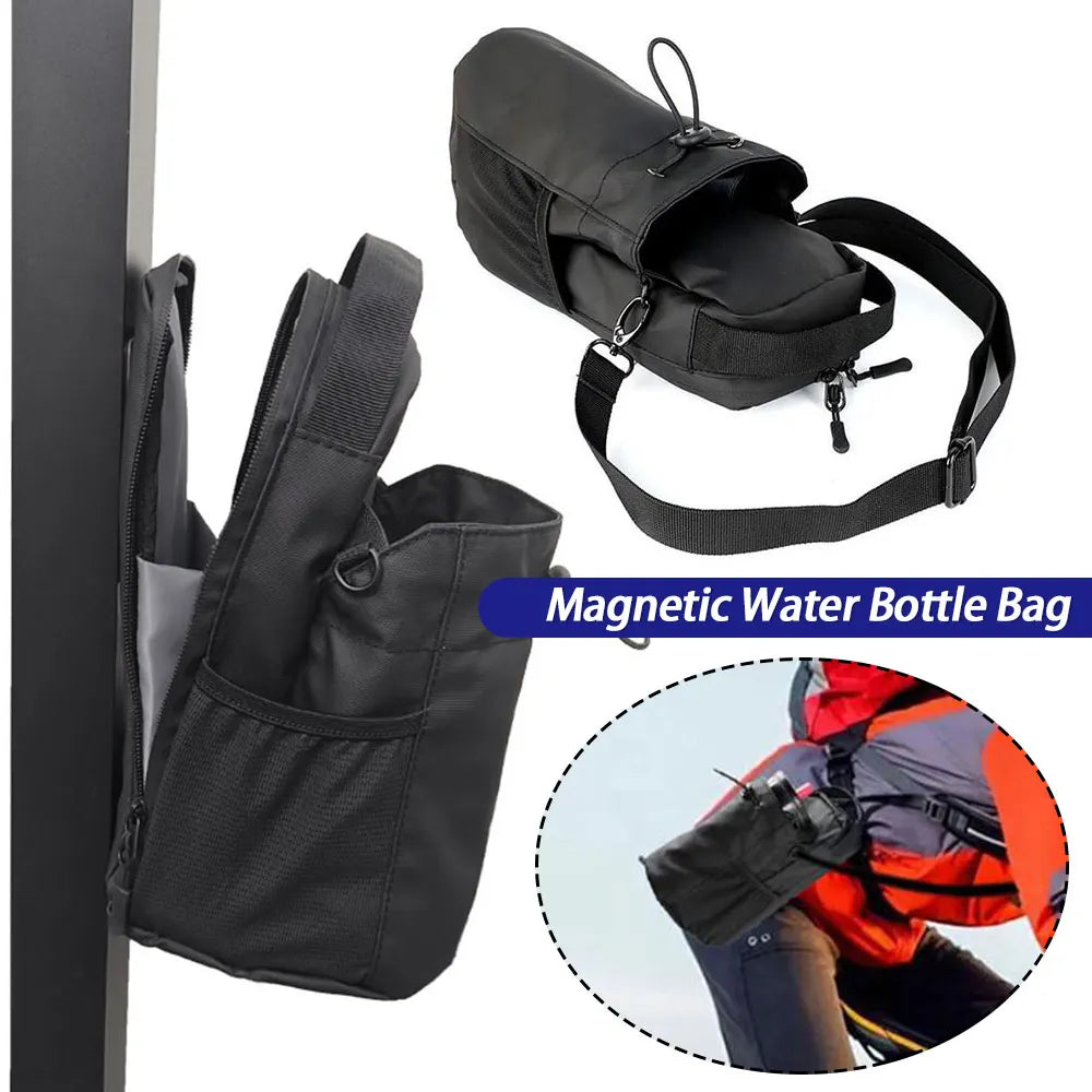 Magnetic Gym Bag Crossbody Water Bottle Pouch Phone Holder Sling Bag for Men Women Fitness Travel Sports