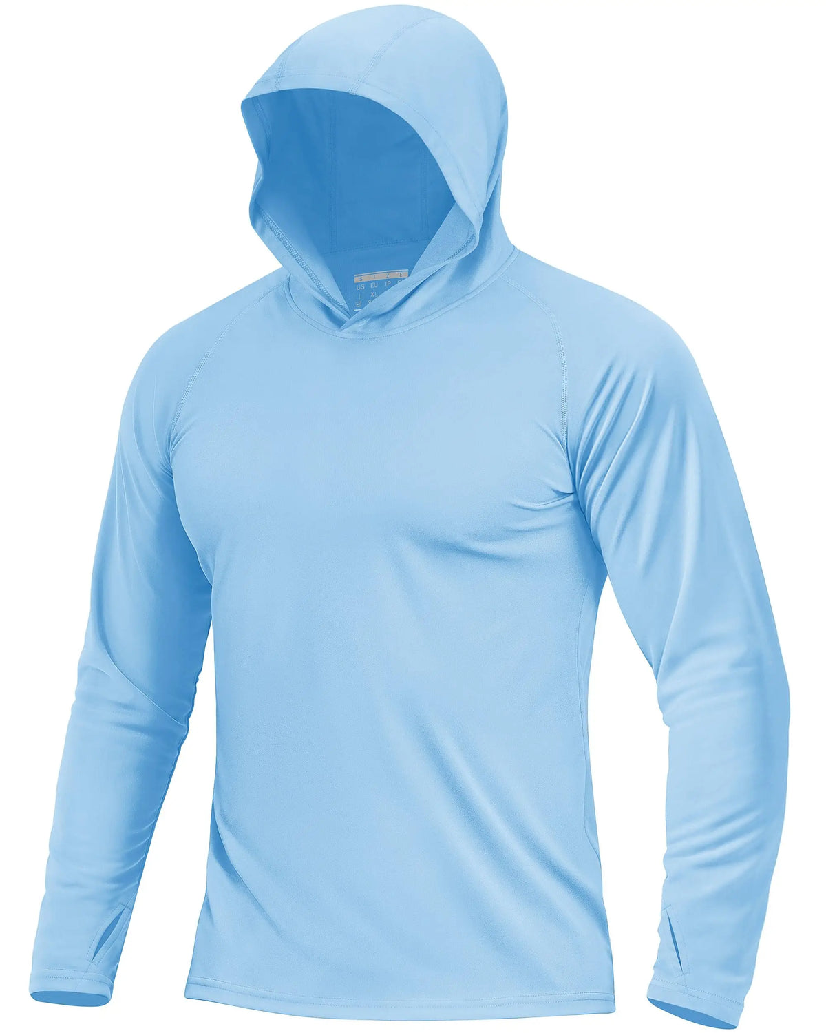 Men's UPF 50+ Sun Protection Hoodie Shirt Long Sleeve Quick Dry Fishing Shirt Lightweight Outdoor Hiking Workout T-Shirt