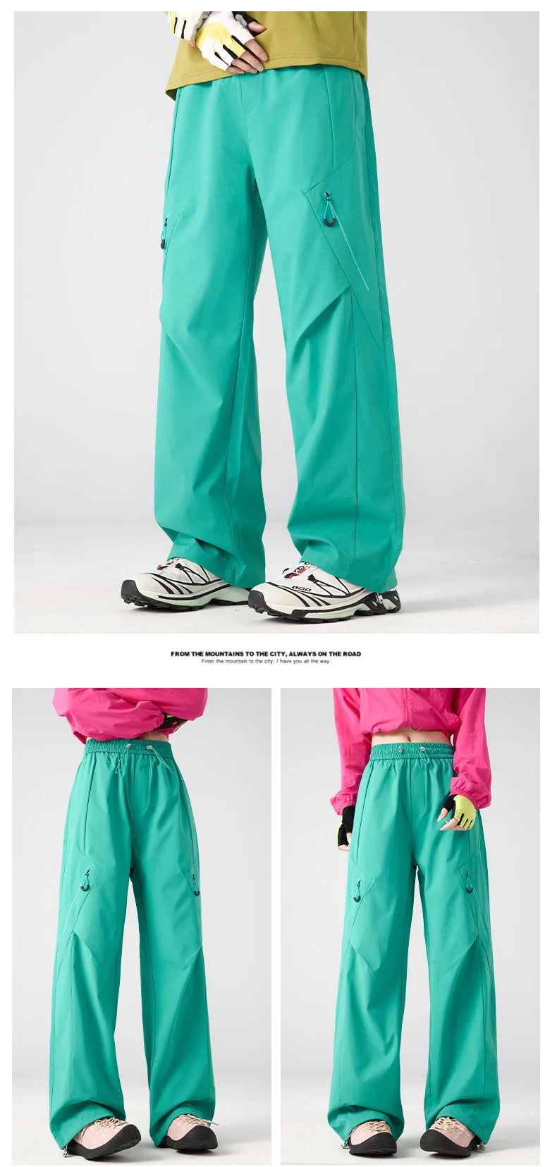 Summer Couple's Outdoor Commuting Functional Cool, Dry, Comfortable, Skin-Friendly, Breathable, Water-Repellent Casual Pants