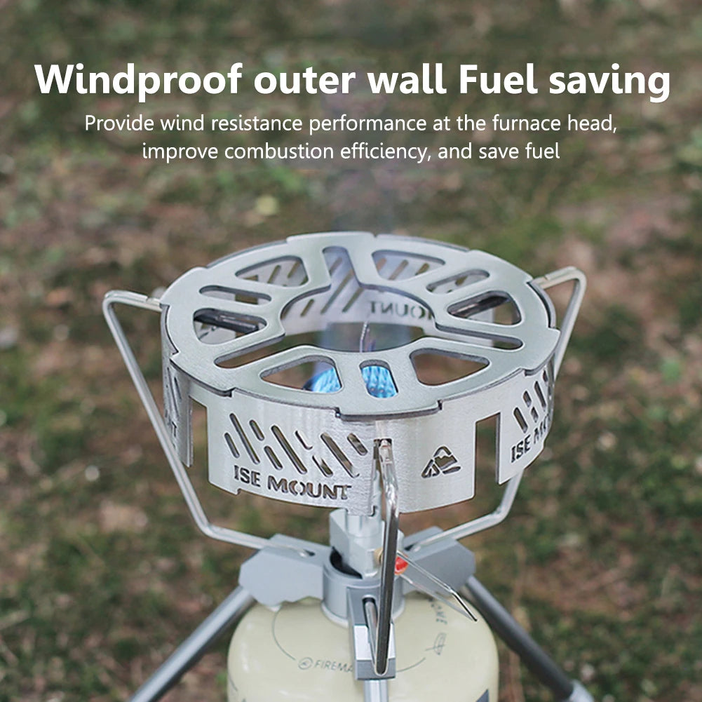 Outdoor Stove Windshield Portable Camping Stove Windproof Ring High-temperature Resistant Camping Picnic Cooking Supplies