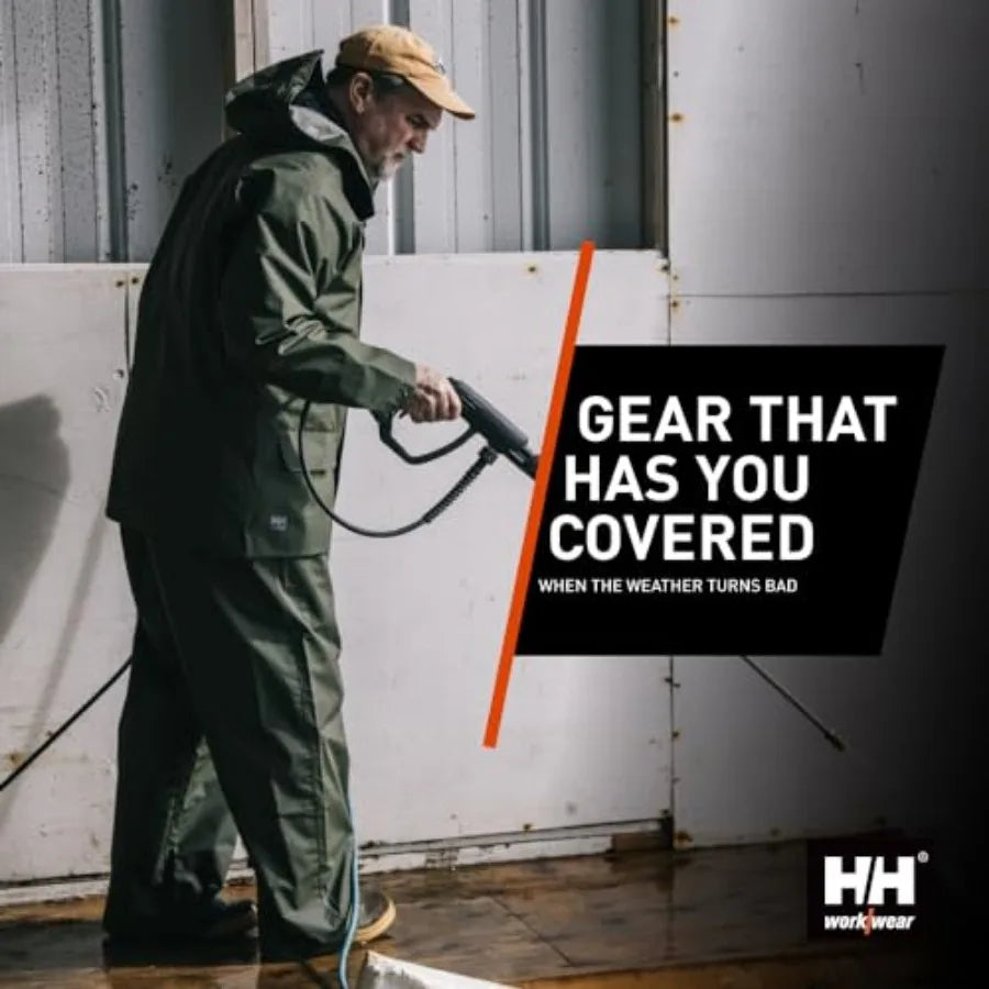 Helly Hansen Mandal Waterproof Bib Overalls - Rain Gear for Men - Fishing Pants and Work Bibs for Men - Heavy Duty Rain Gear