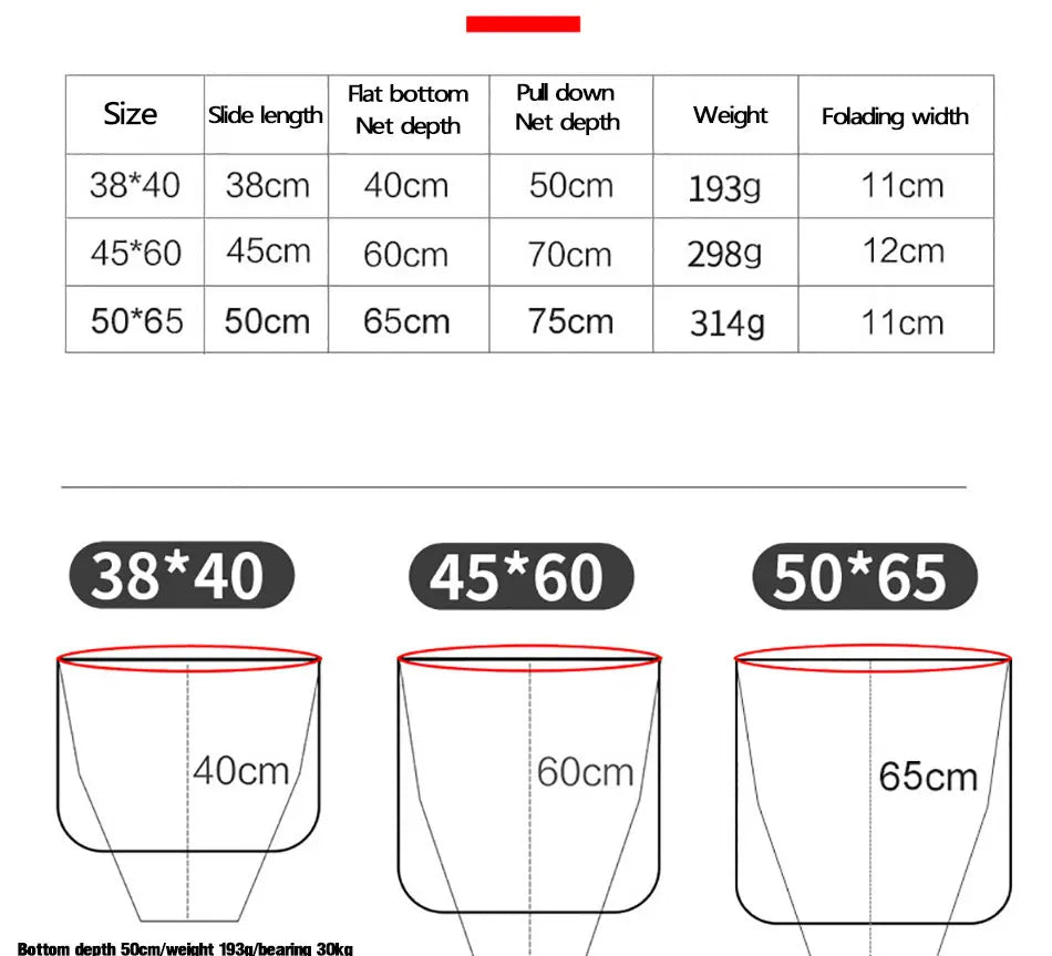 Aluminum Alloy Rubber Coated Fish Landing Net Foldable Telescopic Sea Fly Fishing Net Floating Fishing Net 40cm/60cm/65cm