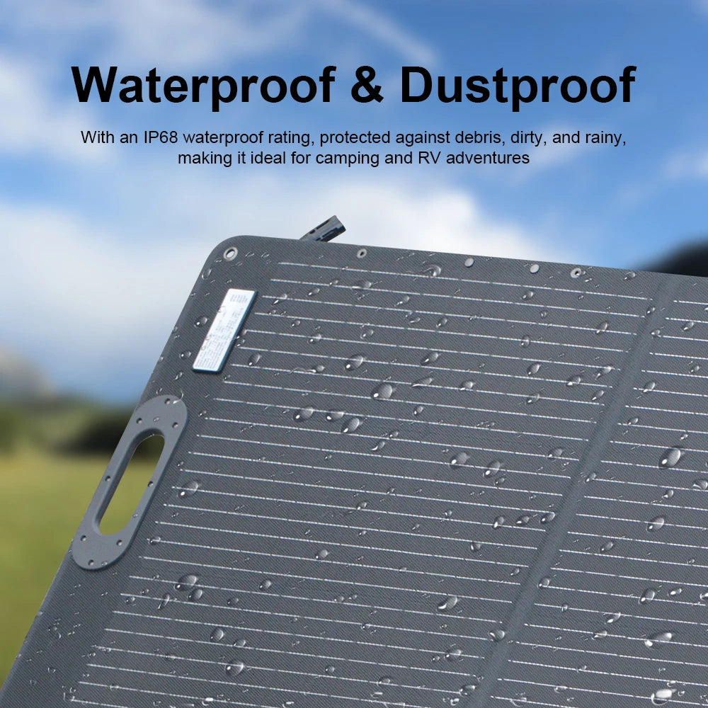 Ctolity 100W 200W Solar Panel For Camping ETFE Flexible Foldable Solar Generator Portable kit panel solar 12V-18V Waterproof