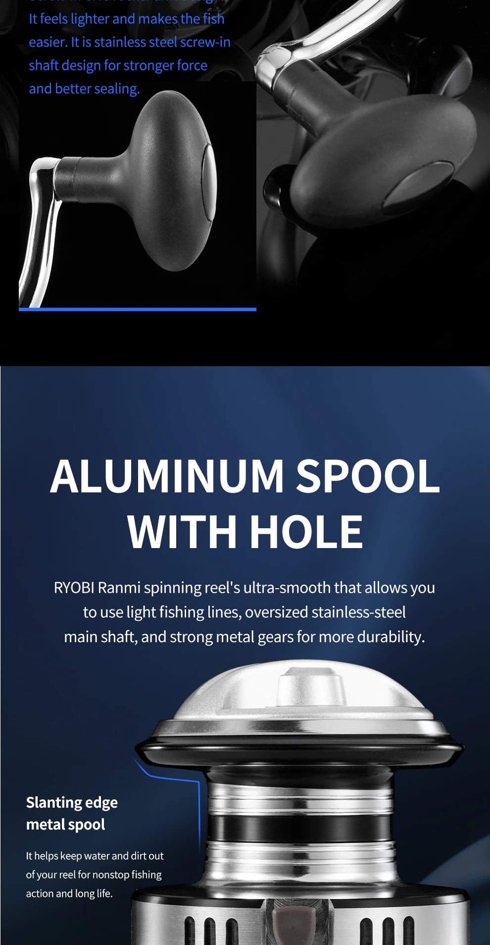 Rooblinos VX Ultralight Max Drag Fishing Reel Fishing Wheel Handle Trolling Carp Fishing Reel for Saltwater or Freshwater Fish