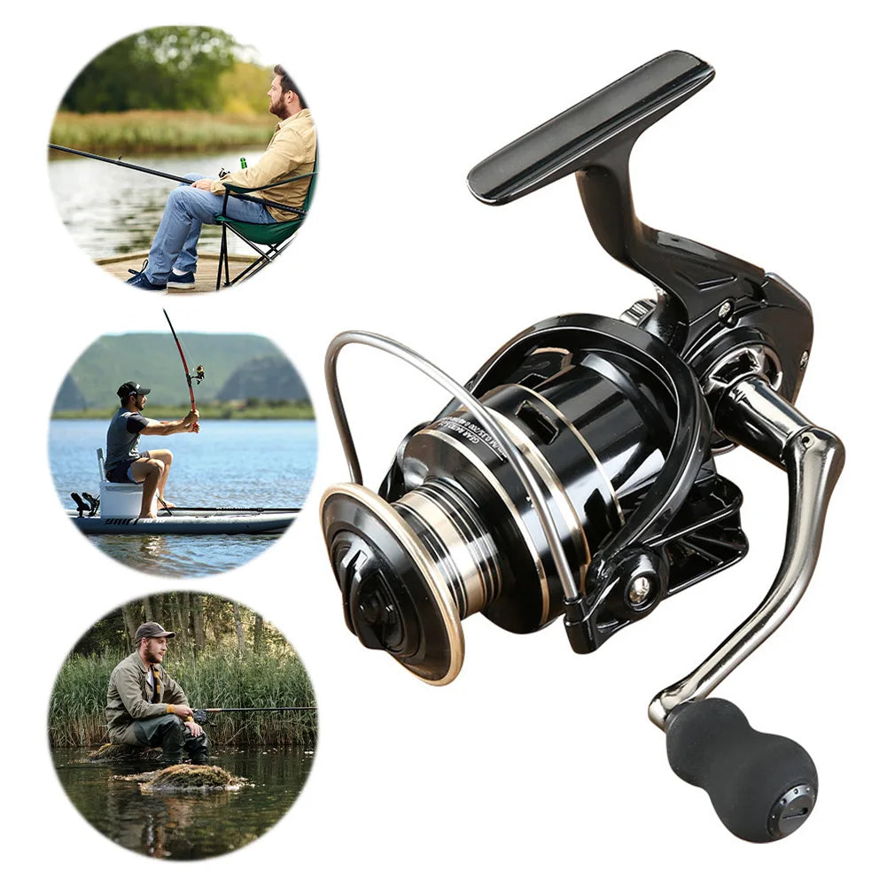 Spinning Reel Max Drag 8KG All-Metal Fishing Reel  Fishing Coil Wheel Metal Spool Handle Fishing Tackle Fishing Accessories