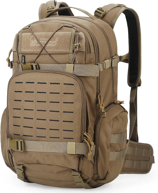 35L Molle Tactical Military Backpack for Men，Cordura Backpack for Hiking,Camping,Survival