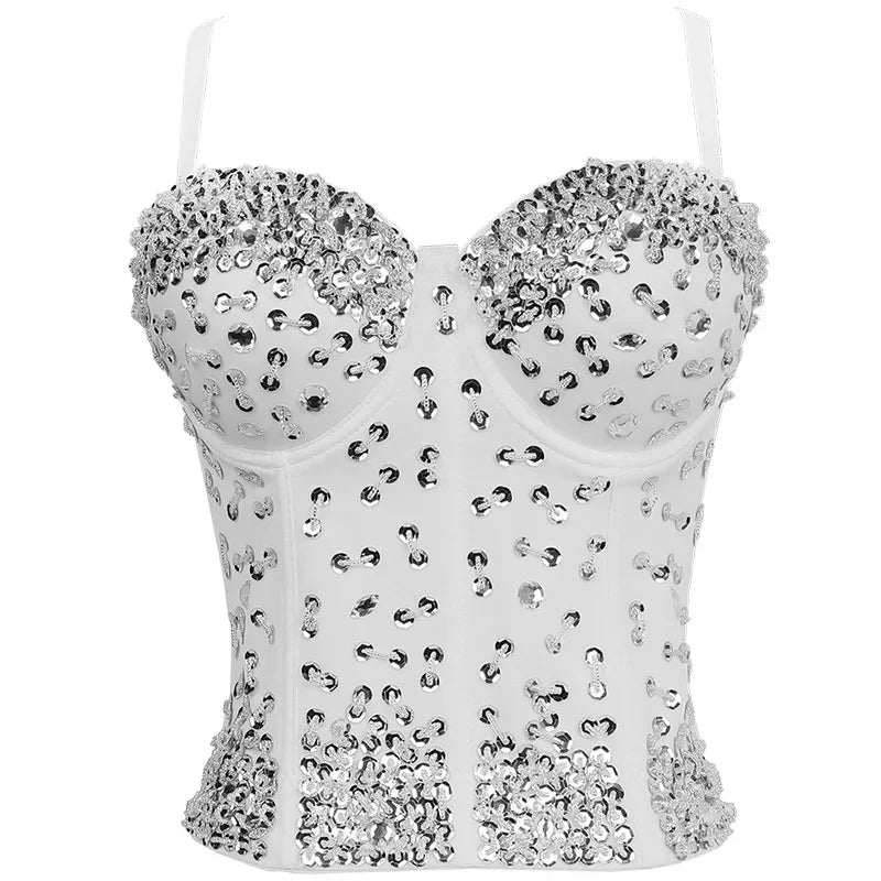 Sexy Club Tanks Tops Women Shaper Camisole Ladies Crop Top Blusas Streetwear Camis Corset Shirt Woman Clothes Camiseta Mujer