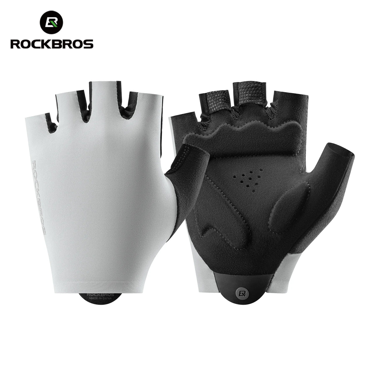ROCKBROS Summer Cycling Half Finger Gloves High Elastic Lightweight Breathable Shock Absorption Palm Pad Men Women Cycling Glove